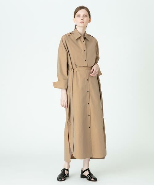 ＊＊allureville / アルアバイル ワンピース | ディタッチャブルシャンブレーワンピース（ベージュ）