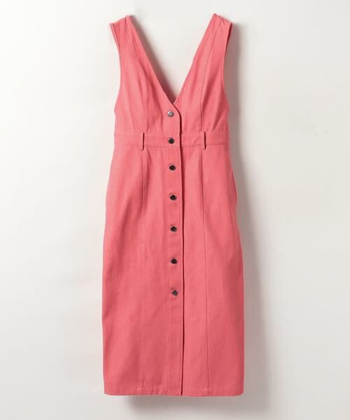 **allureville / アルアバイル ワンピース | カラーデニムタイトフィットワンピース(レッド)