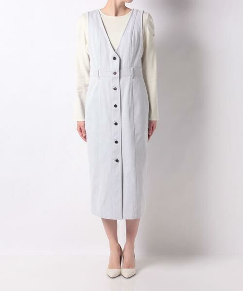 **allureville / アルアバイル ワンピース | カラーデニムタイトフィットワンピース | 詳細6