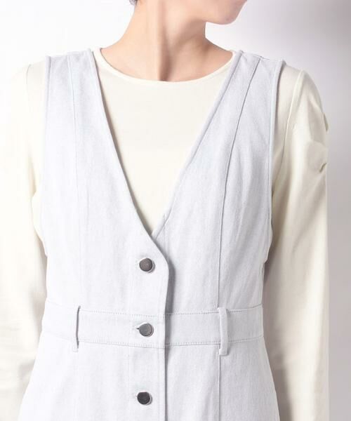 **allureville / アルアバイル ワンピース | カラーデニムタイトフィットワンピース | 詳細9