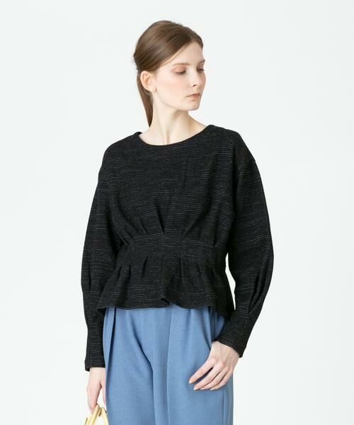 ＊＊allureville / アルアバイル カットソー | メニータックスクエアプルオーバー（ブラック）