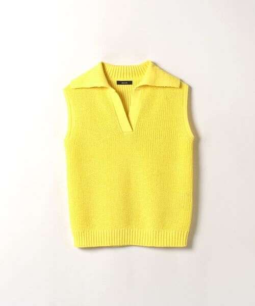 ＊＊allureville / アルアバイル ニット・セーター | ギマコットンスキッパープルオーバー（イエロー）