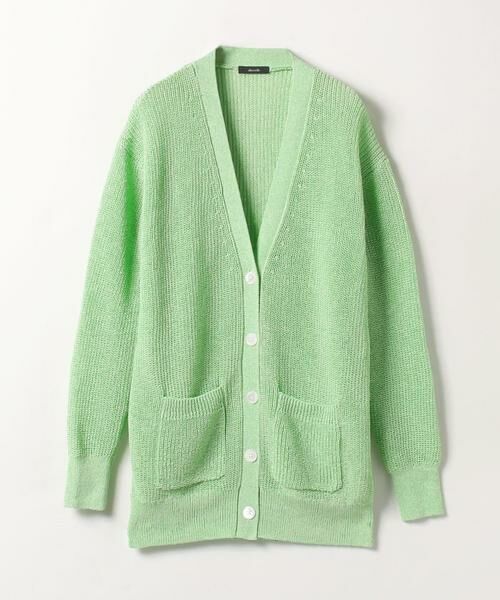 グリーンのロングカーディガン 半袖 セール】 ポケットロングカーディガン （カーディガン・ボレロ