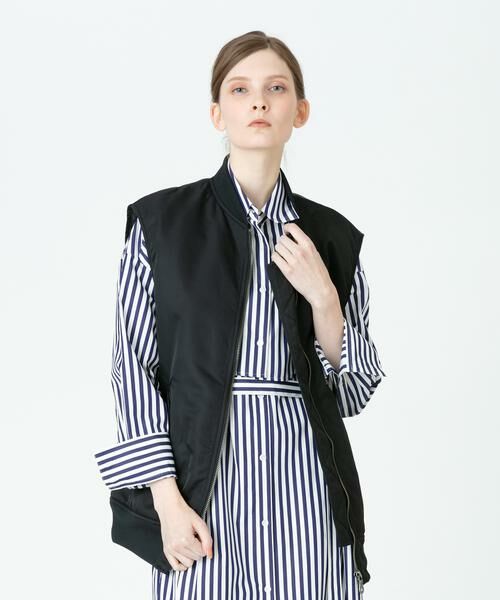 ＊＊allureville / アルアバイル その他アウター | MA－1ジレ（ブラック）