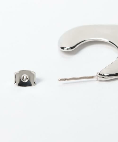 ＊＊allureville / アルアバイル ピアス・イヤリング | メタルプレートフープピアス | 詳細1