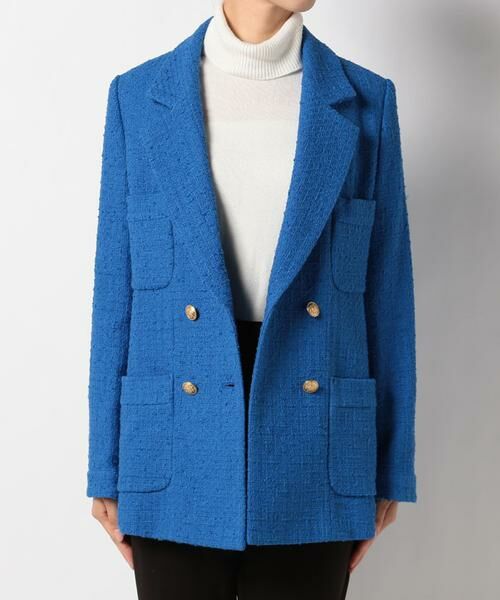 セール】 カラーツイード4ポケットジャケット （テーラードジャケット