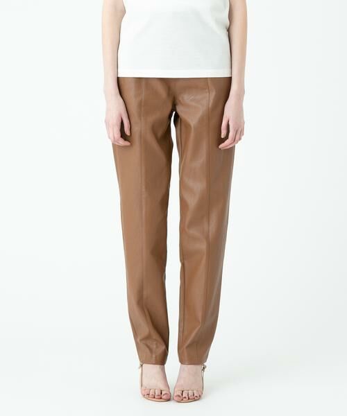 ＊＊allureville / アルアバイル パンツ | フェイクレザーテーパードパンツ | 詳細3