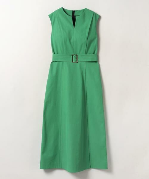 ＊＊allureville / アルアバイル ワンピース | サイドタックナローワンピース（グリーン）