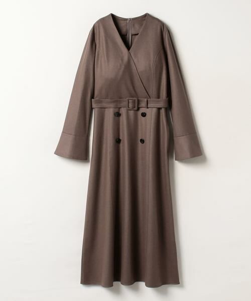 美品24AW allureville ソモウライクポリカシュクールワンピース M