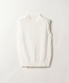 ハイツイストコットンモックネックプルオーバー