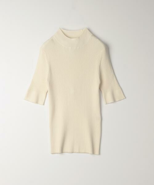 ＊＊allureville / アルアバイル ニット・セーター | 3X3リブモックネックプルオーバー（アイボリー）