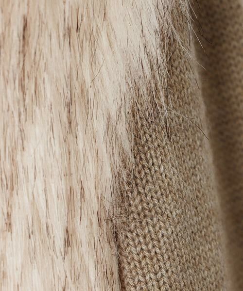 フェイクファードッキングショートジレ （ニット・セーター  