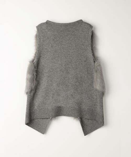 美品 allureville アルアバイル フェイクファーコンビニットジレ 20232016090_abc0a96f3b05bdcaa4