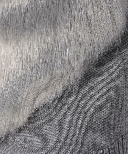 フェイクファードッキングショートジレ （ニット・セーター