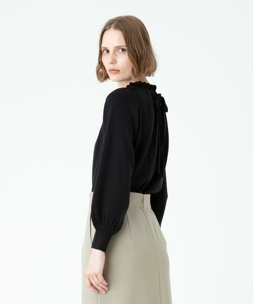 ＊＊allureville / アルアバイル ニット・セーター | スタンドフリル2WAYネックプルオーバー | 詳細13