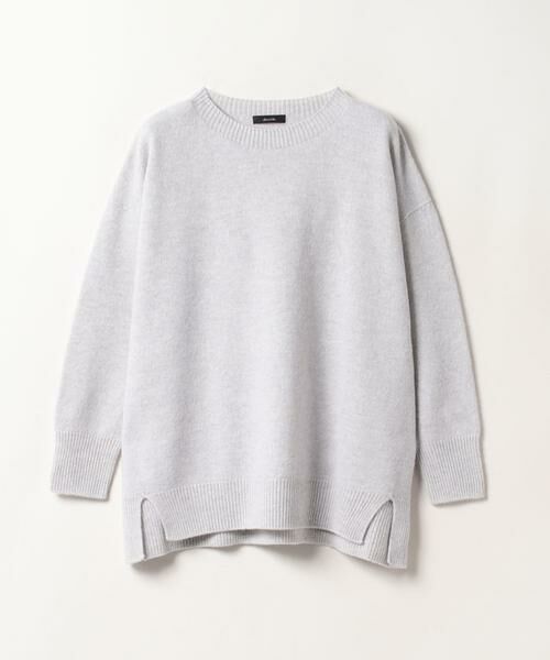 ＊＊allureville / アルアバイル ニット・セーター | ジーロンラムワイズワイドプルオーバー（ライトグレー）