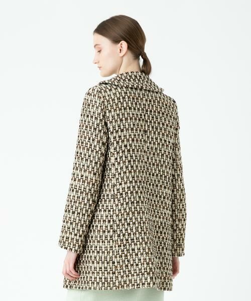 ＊＊allureville / アルアバイル ステンカラーコート | ゴールドラメツイードステンカラーコート | 詳細11