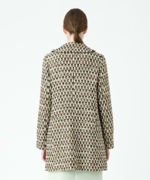 ＊＊allureville / アルアバイル ステンカラーコート | ゴールドラメツイードステンカラーコート | 詳細12