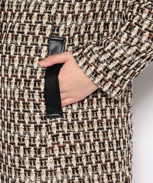 ＊＊allureville / アルアバイル ステンカラーコート | ゴールドラメツイードステンカラーコート | 詳細5