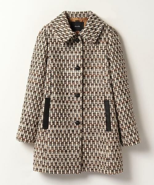 ＊＊allureville / アルアバイル ステンカラーコート | ゴールドラメツイードステンカラーコート | 詳細9