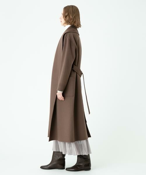 セール】 カシミヤ混リバーショールカラーコート （その他アウター