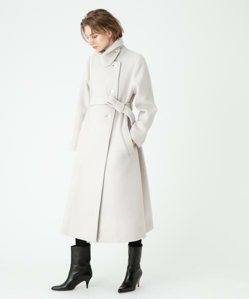 ＊＊allureville / アルアバイル その他アウター | スプリットラグランロングコート（ライトベージュ）