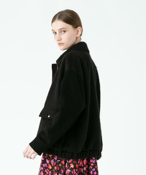 セール】 シャギー圧縮ニットコンビブルゾン （ブルゾン