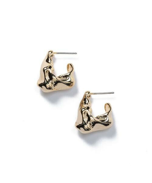 ＊＊allureville / アルアバイル ピアス・イヤリング | ラフシェイプメタルピアス（ゴールド）