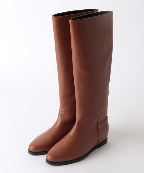 ＊＊allureville / アルアバイル ブーツ（ロング丈） | インヒールロングブーツ（ブラウン）