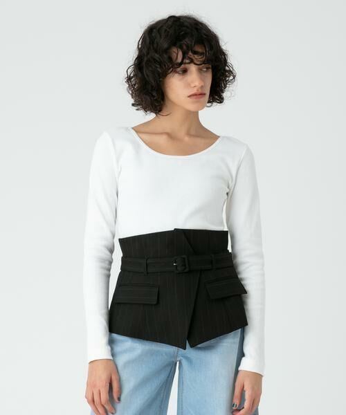 ＊＊allureville / アルアバイル ベルト・サスペンダー | ピンストライプカマーバンド | 詳細10