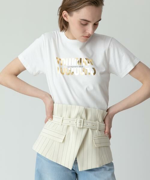 【CELINE】エイトプリーツ カマーバンド セール】 ピンストライプカマーバンド （ベルト・サスペンダー