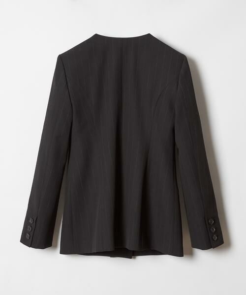 ＊＊allureville / アルアバイル ノーカラージャケット | ピンストライプカラーレスジャケット | 詳細20