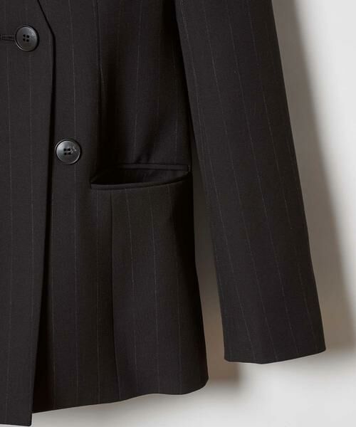 ＊＊allureville / アルアバイル ノーカラージャケット | ピンストライプカラーレスジャケット | 詳細22
