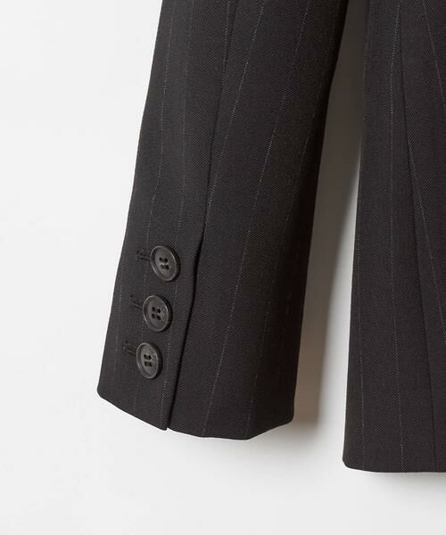 ＊＊allureville / アルアバイル ノーカラージャケット | ピンストライプカラーレスジャケット | 詳細23