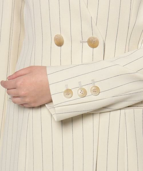 ＊＊allureville / アルアバイル ノーカラージャケット | ピンストライプカラーレスジャケット | 詳細5