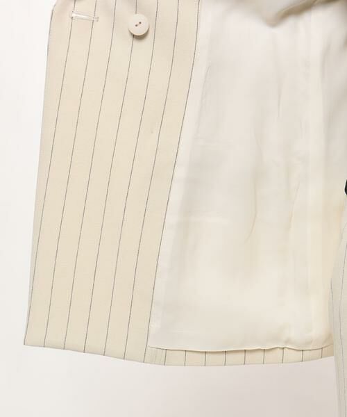 ＊＊allureville / アルアバイル ノーカラージャケット | ピンストライプカラーレスジャケット | 詳細6