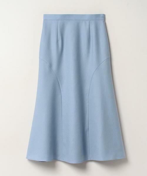 ＊＊allureville / アルアバイル スカート | Wジョーゼットソフトマーメイドスカート（サックス）
