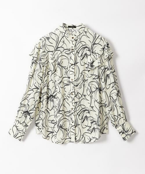 ＊＊allureville / アルアバイル シャツ・ブラウス | ドローイングフラワープリントブラウス | 詳細12
