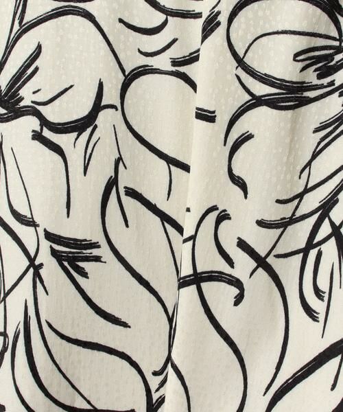 セール】 ドローイングフラワープリントワンピース （ワンピース