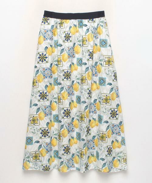 ＊＊allureville / アルアバイル スカート | レモンプリントギャザースカート | 詳細1