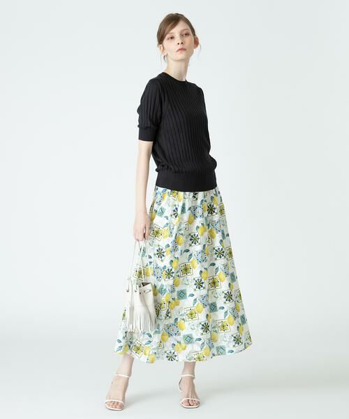 ＊＊allureville / アルアバイル スカート | レモンプリントギャザースカート | 詳細2