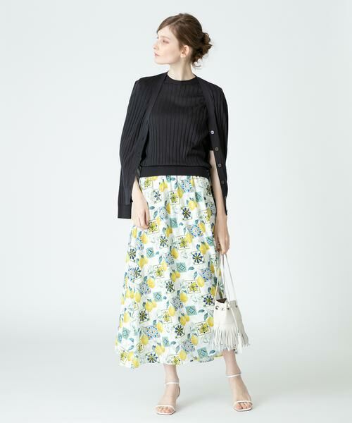 ＊＊allureville / アルアバイル スカート | レモンプリントギャザースカート | 詳細3