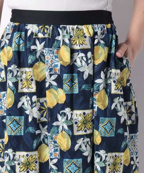 ＊＊allureville / アルアバイル スカート | レモンプリントギャザースカート | 詳細14