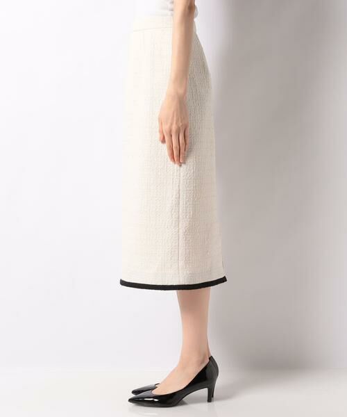＊＊allureville / アルアバイル スカート | バイカラーツイードタイトスカート | 詳細2