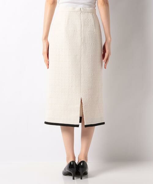 ＊＊allureville / アルアバイル スカート | バイカラーツイードタイトスカート | 詳細3