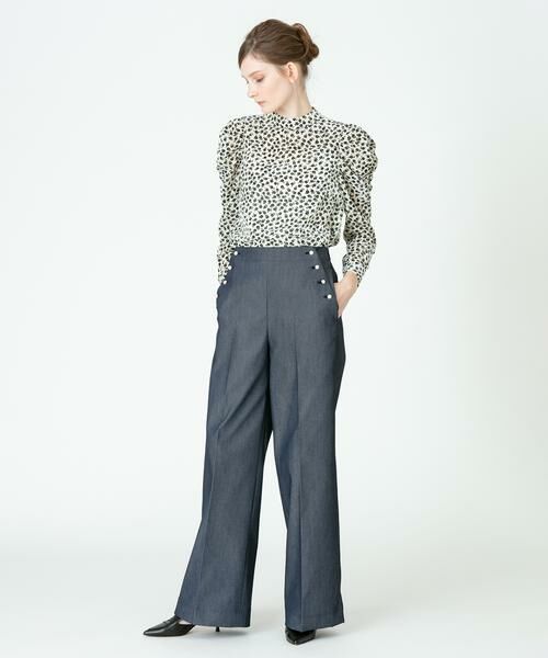 ＊＊allureville / アルアバイル シャツ・ブラウス | ベロア小花プリントブラウス | 詳細11