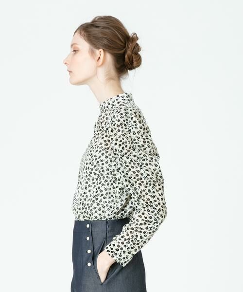 ＊＊allureville / アルアバイル シャツ・ブラウス | ベロア小花プリントブラウス | 詳細8