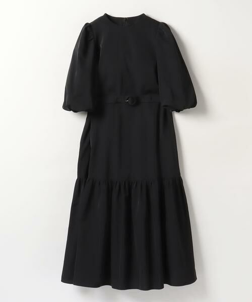 ⭐︎SALE 30%OFF⭐︎ADORE ワンピース　ブラック ◇KIMONOTバックサテンワンピース （ワンピース）｜ADORE