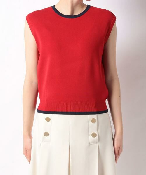 ＊＊allureville / アルアバイル ニット・セーター | バイカラープルオーバー | 詳細1