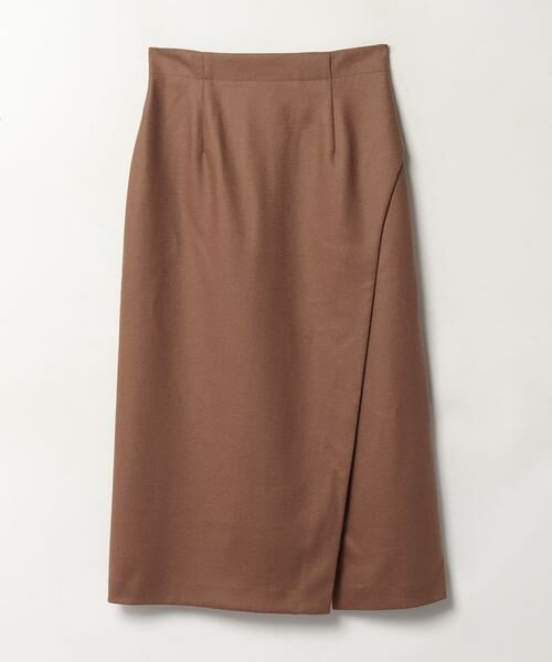 ＊＊allureville / アルアバイル スカート | ウールメルトンラップスカート（キャメル）